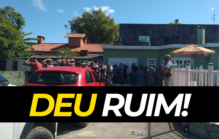 deu ruim 700x445 - BM encerra festa e prende duas pessoas